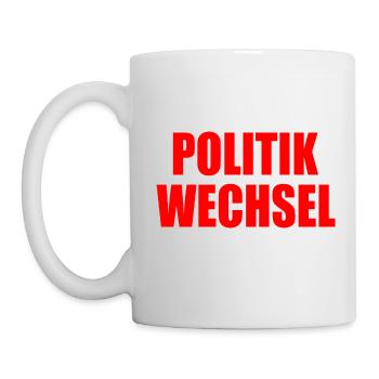 politikwechsel - Tasse - Weiß - Links