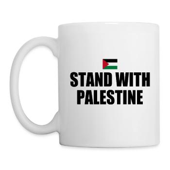 Stand with palestine - Mug - white - Left