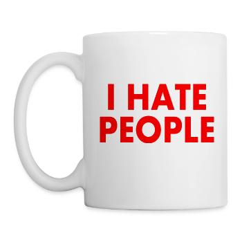 I hate people - Mug - white - Left