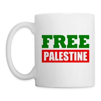 Free palestine - Mug - white - Left