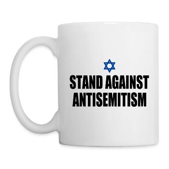 stand against antisemitism - Tasse - Weiß - Links