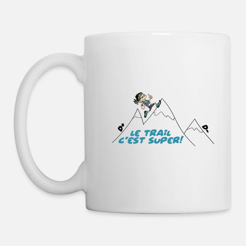 Trailrunning ist ein Super-Ultra-Trailrunner - Tasse - Weiß