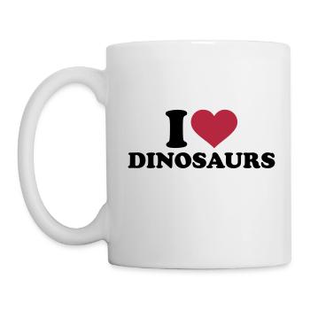 I love Dinosaurs - Mug blanc - blanc - Gauche