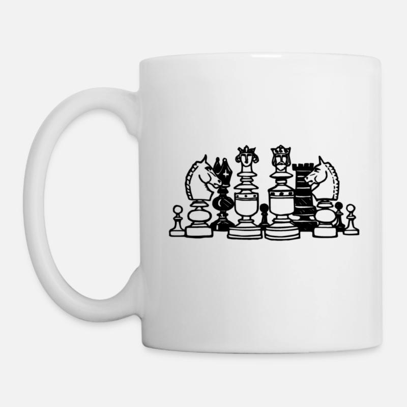 Schach - Tasse - Weiß