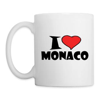 I Love Monaco - Mug blanc - blanc - Gauche