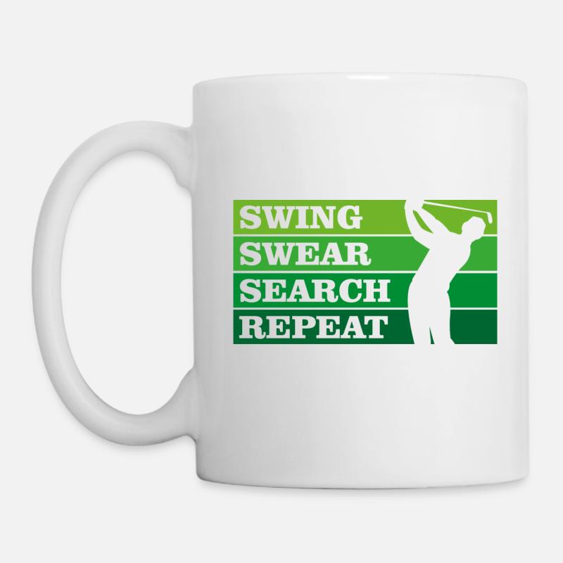 Swing Swear Search Repeat - Tasse - Weiß