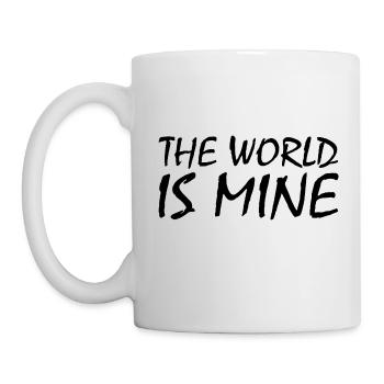 LE MONDE EST À MOI - Mug blanc - blanc - Gauche