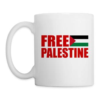 Free palestine - Mug - white - Left