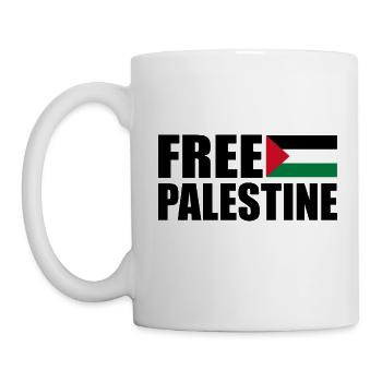 Free palestine - Mug - white - Left