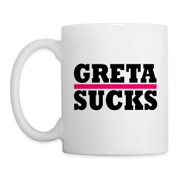 Greta sucks - Mug - white - Left