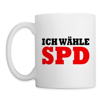 Ich wähle spd - Tasse - Weiß - Links