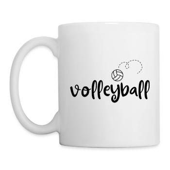 Ballon de volley-ball. - Mug blanc - blanc - Gauche