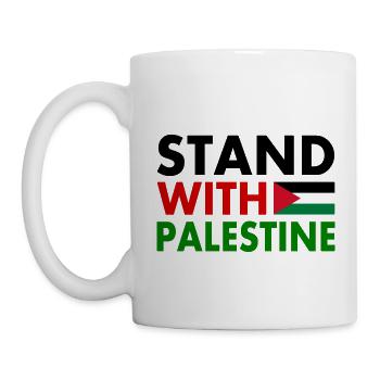 Stand with palestine - Mug - white - Left