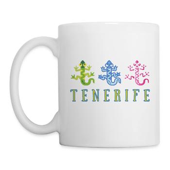 Tenerife - Gecko - Tasse - Weiß - Links
