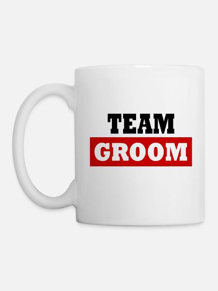 Team groom - Tasse - Weiß