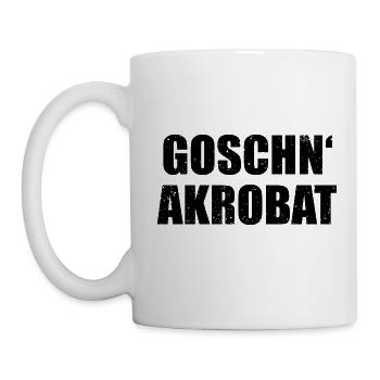 Goschnakrobat - dunkel - Tasse - Weiß - Links