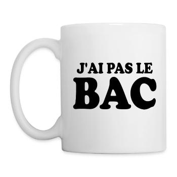 J'ai pas le bac - Mug blanc - blanc - Gauche
