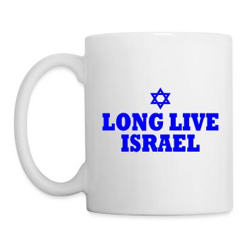 Long live israel - Tasse - Weiß - Links