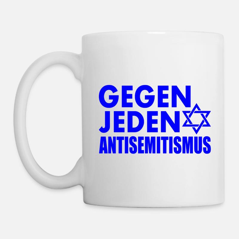 Gegen jeden antisemitismus - Tasse - Weiß
