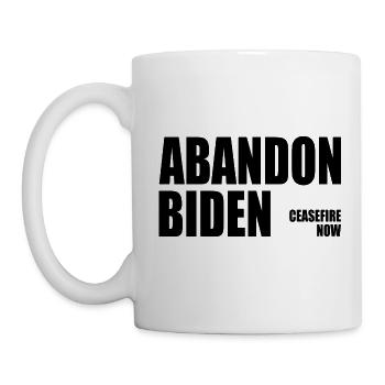 Abandon biden - Mug - white - Left
