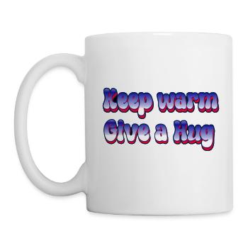 Gib eine Umarmung - Tasse - Weiß - Links