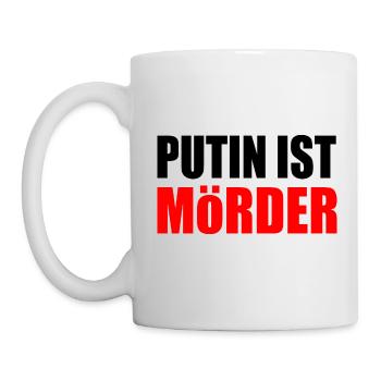 Putin ist mörder - Tasse - Weiß - Links