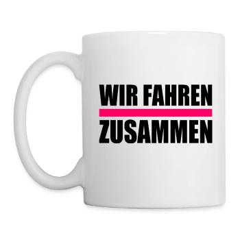 Wir fahren zusammen - Tasse - Weiß - Links