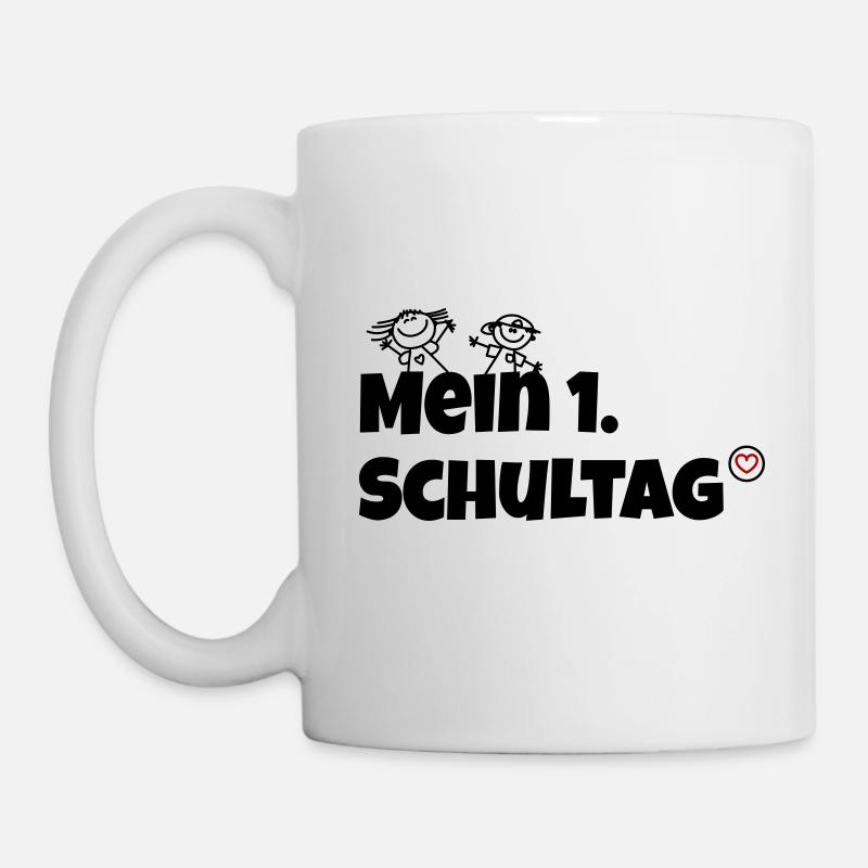 Mein 1 Schultag - Tasse - Weiß