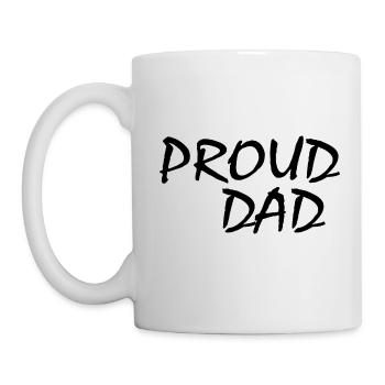 Proud dad - Mug - white - Left