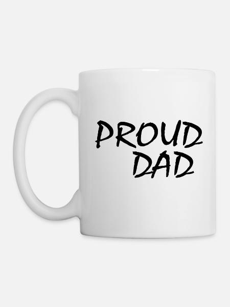 Proud dad - Tasse - Weiß