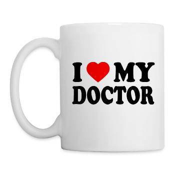 I love my doctor - Mug blanc - blanc - Gauche