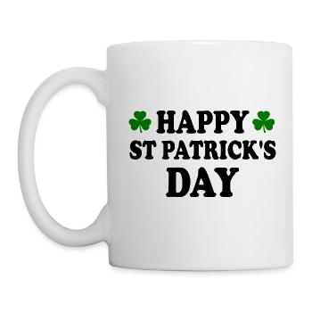 happy st patrick's day - Mug blanc - blanc - Gauche