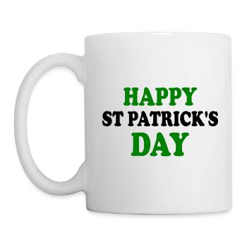 happy st patrick's day - Mug blanc - blanc - Gauche