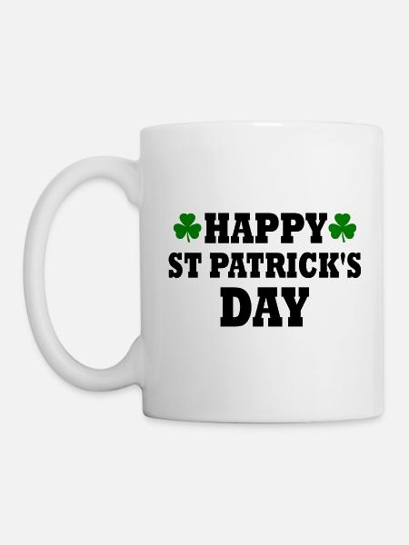 happy st patricks day - Tasse - Weiß