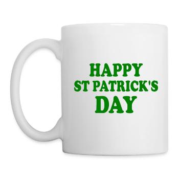 happy st patrick's day - Mug blanc - blanc - Gauche