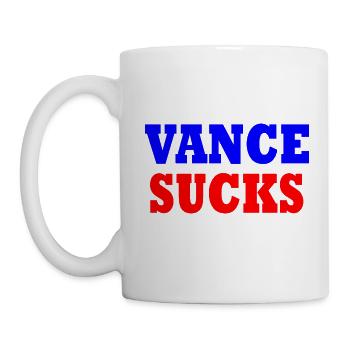 vance sucks - Mug - white - Left