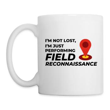 Feldaufklärung GIS Vermessungsingenieur Kartierung Humor - Tasse - Weiß - Links