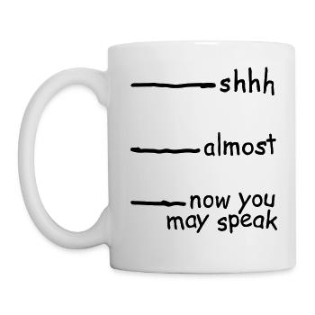 Shhh Coffee Time - Mug - white - Left