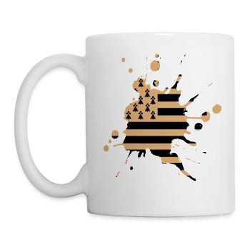 UK flag patch 2 - Mug - white - Left