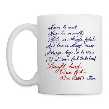 Sei nett - Tasse - Weiß - Links