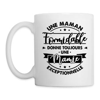 Cadeau Grand-Mère - Une Mamie Exceptionnelle - Mug blanc - blanc - Gauche