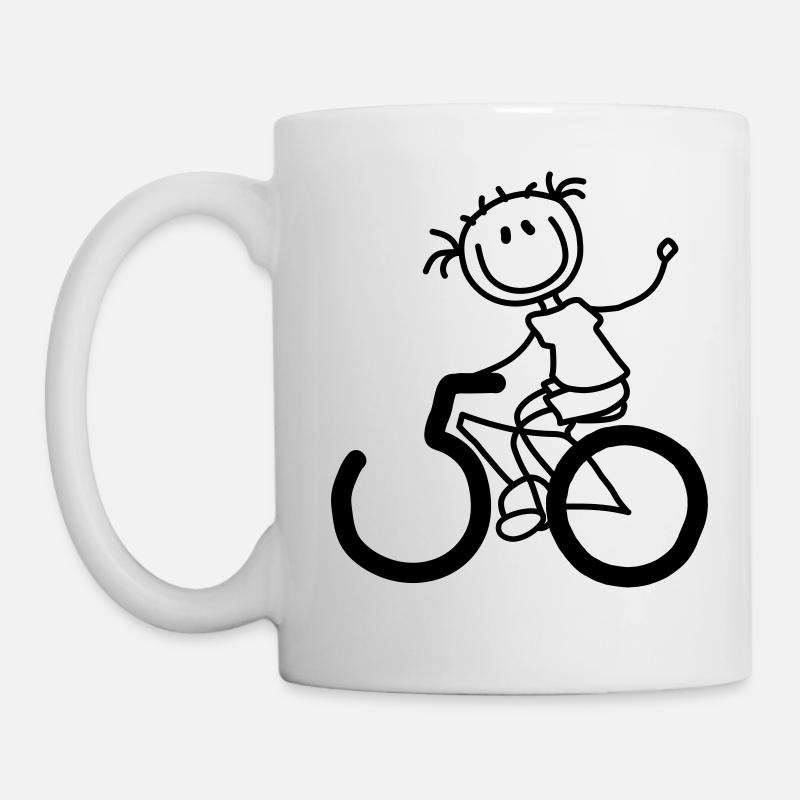 Cycling through the 50s - Mug - white