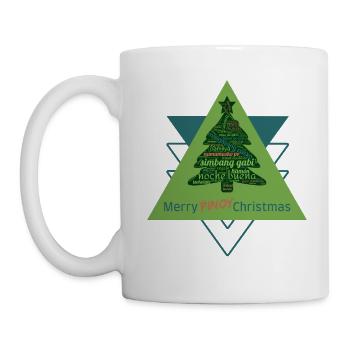Joyeux Noël Pinoy - Philippines Design - Mug blanc - blanc - Gauche