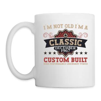 Classic December 1967 - 55th birthday gift - Mug - white - Left
