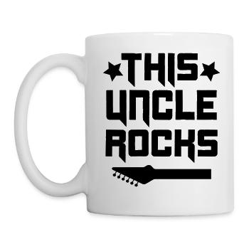 Meilleur oncle cool rocks cadeau cool drôle - Mug blanc - blanc - Gauche