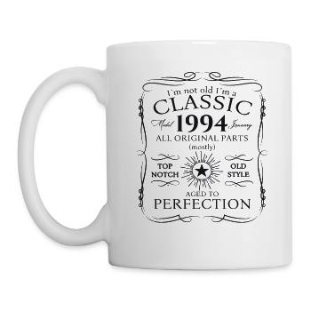 Né le 29 janvier 1994 Gift Man - Mug blanc - blanc - Gauche