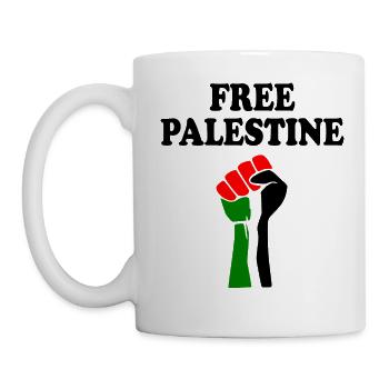 Free palestine - Mug - white - Left