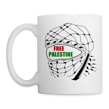 Free palestine - Mug - white - Left