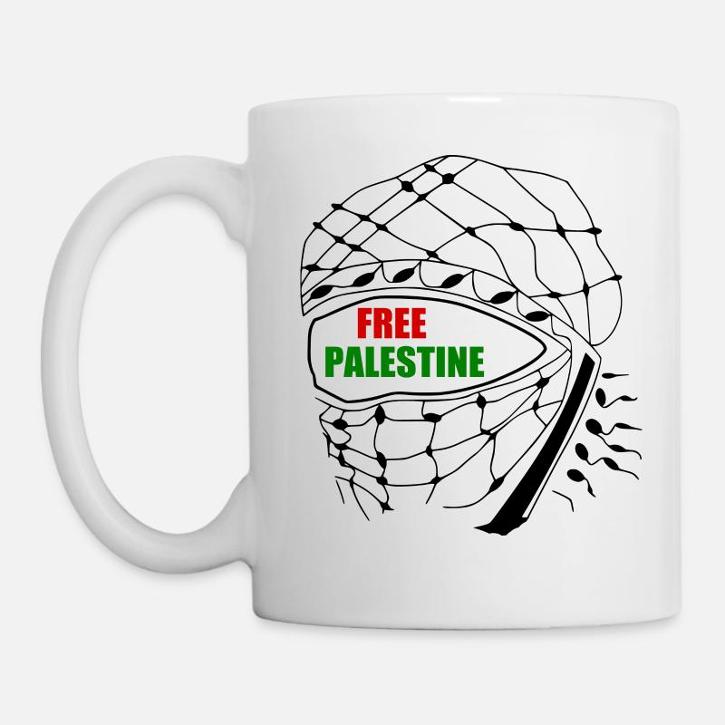 Free palestine - Tasse - Weiß