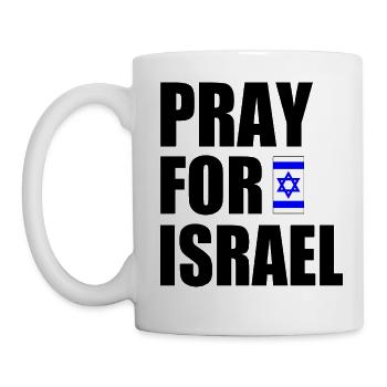 Pray for israel - Mug - white - Left